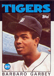 1986 Topps Baseball Cards      609     Barbaro Garbey